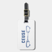 Ceuse France Rock klimmen Quickdraw Bagagelabel (Voorkant verticaal)