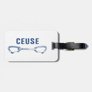 Ceuse France Rock klimmen Quickdraw Bagagelabel
