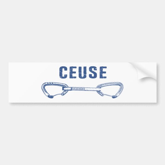 Ceuse France Rock klimmen Quickdraw Bumpersticker (Voorkant)