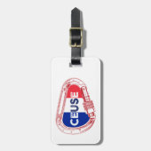 Ceuse Frankrijk Rock Climbing Karabiner Bagagelabel (Voorkant verticaal)