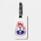 Ceuse Frankrijk Rock Climbing Karabiner Bagagelabel (Achterkant verticaal)