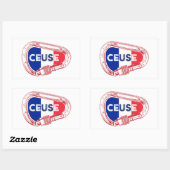Ceuse Frankrijk Rock Climbing Karabiner Rechthoekige Sticker (Vel)