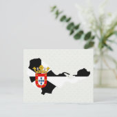 Ceuta Flag Map - volledige grootte Briefkaart (Staand voorkant)