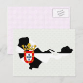 Ceuta Flag Map - volledige grootte Briefkaart (Voorkant / Achterkant)