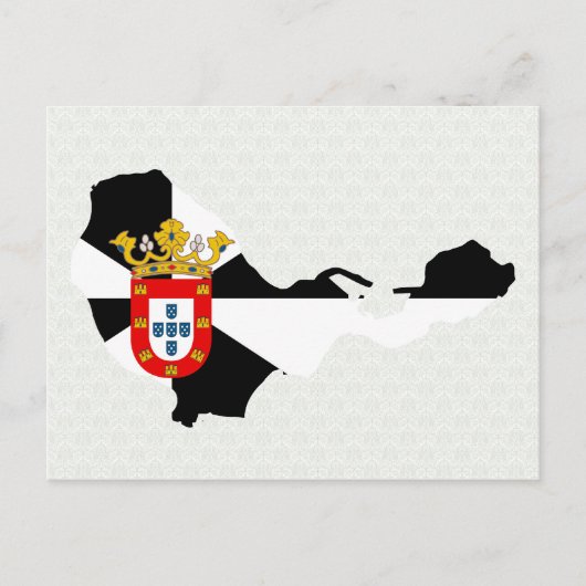 Ceuta Flag Map - volledige grootte Briefkaart (Voorkant)