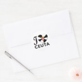 Ceuta Love Ronde Sticker (Envelop)