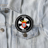 Ceuta Round Emblem Ronde Button 7,6 Cm (In situ)