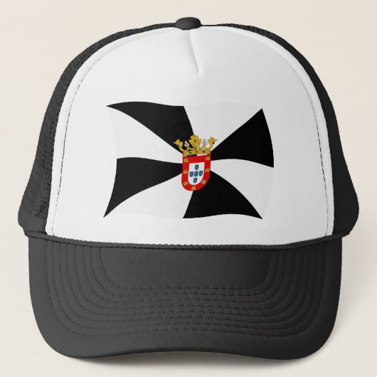 Ceuta Vlag Hoed Trucker Pet (Voorkant)