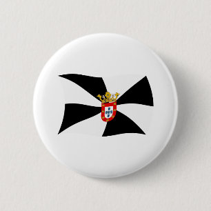 Ceuta Vlag Knop Ronde Button 5,7 Cm