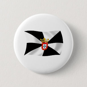 Ceuta Vlag Knop Ronde Button 5,7 Cm