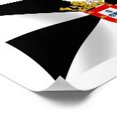Ceuta Vlag Poster Print (Hoek)