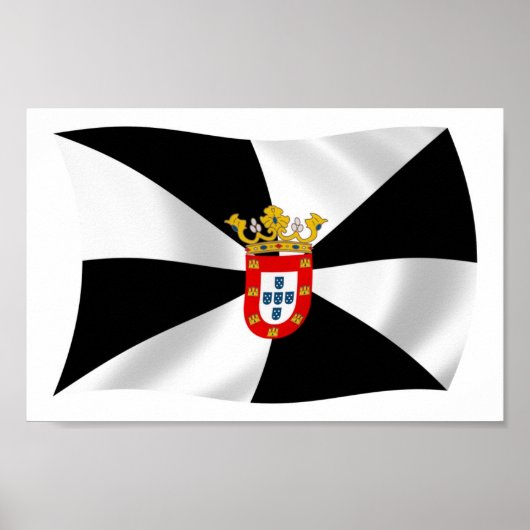 Ceuta Vlag Poster Print (Voorkant)