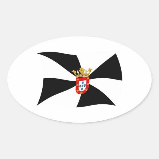 Ceuta Vlag Sticker (Voorkant)