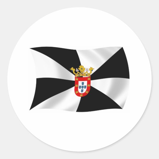 Ceuta Vlag Sticker (Voorkant)