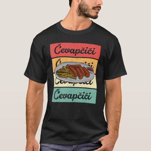 Cevapcici Kebab Balkan cuisine 17 T-shirt (Voorkant)