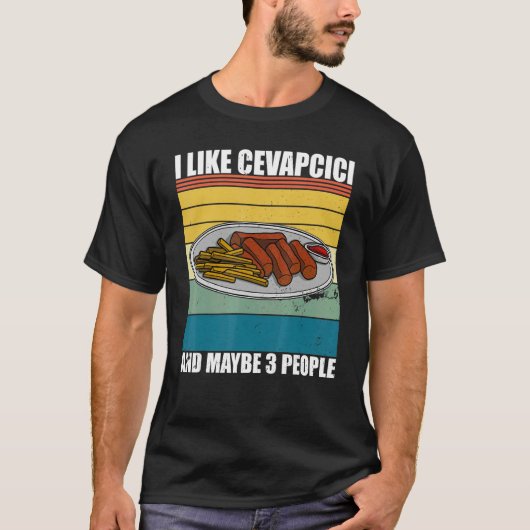 Cevapcici Kebab Balkan cuisine 42 T-shirt (Voorkant)