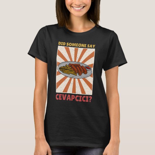 Cevapcici Kebab Balkan cuisine 46 T-shirt (Voorkant)