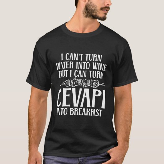 Cevapi Cevapicici Bosnisch Eten Kebab Gehakt vlees T-shirt (Voorkant)