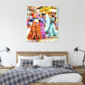Ceviche Mexican Festival Dancers 2549 Art Canvas Afdruk (Insitu (Slaapkamer))