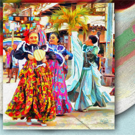 Ceviche Mexican Festival Dancers 2549 Art Print