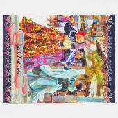 Ceviche Mexican Festival Dancers 2549 Fleece Deken (Voorkant (Horizontaal))