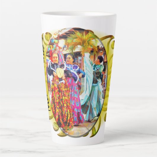 Ceviche Mexican Festival Dancers 2549 Latte Mok (Voorkant)