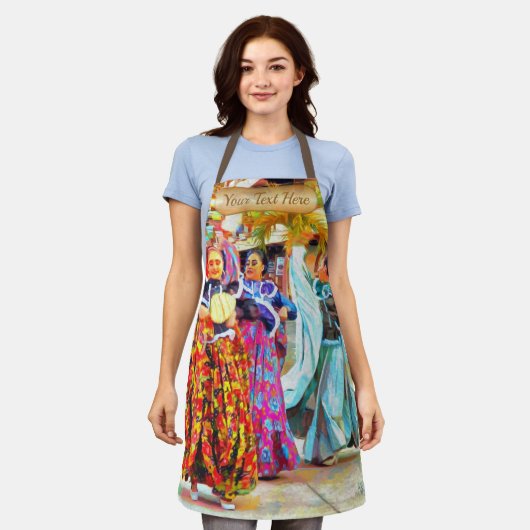 Ceviche Mexican Festival Dancers 2549 Schort (Gedragen)