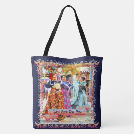 Ceviche Mexican Festival Dancers 2549 Tote Bag (Achterkant)