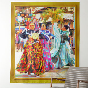 Ceviche Mexican Festival Dancers 2549 Wandkleed