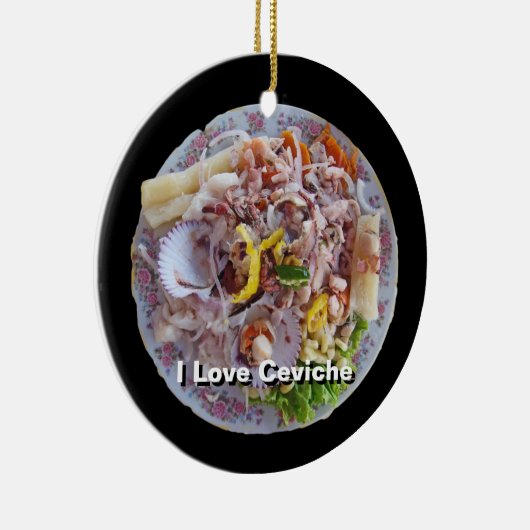 Ceviche - Pride van Peru Keramisch Ornament (Rechts)