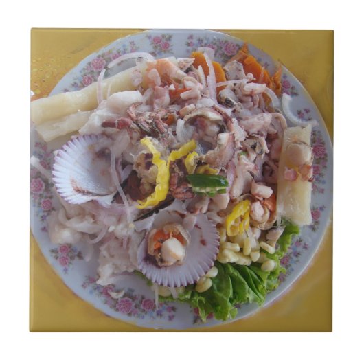 Ceviche - Traditional Peruvian Food Tegeltje (Voorkant)