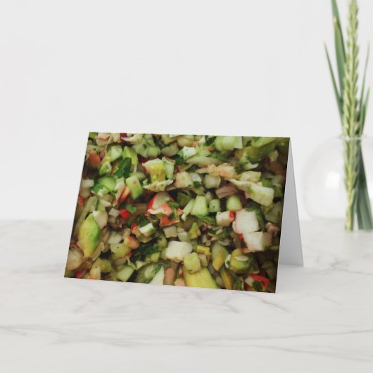 "Ceviche" Verjaardag Kaart (Voorkant)