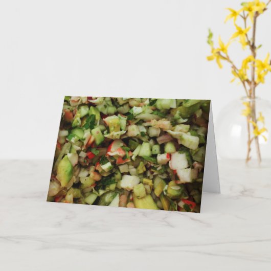 "Ceviche" wordt goed Kaart (Gele Bloem)