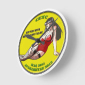 CEXC BAF Girl Clock Ronde Klok (Hoek)