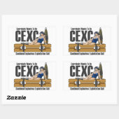 CEXC Meisje Druk Bord Rechthoekige Sticker (Vel)