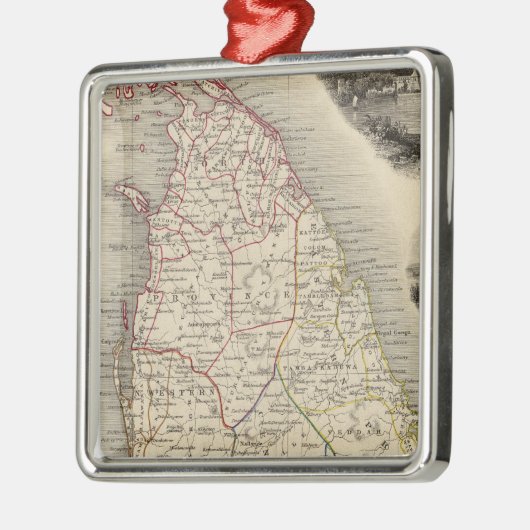 Ceylon Metalen Ornament (Links)