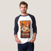 Ceylon Traditional Dance Banner Travel T-Shirt (Voorkant volledig)