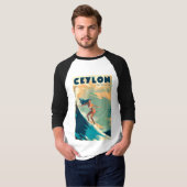 Ceylon Travel Poster T-Shirts New (Voorkant volledig)
