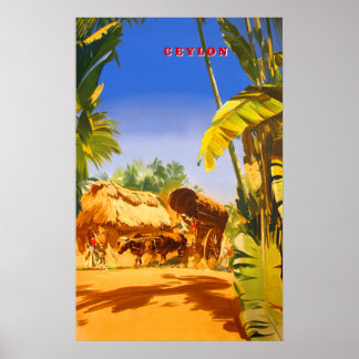 Ceylon vintage-poster poster