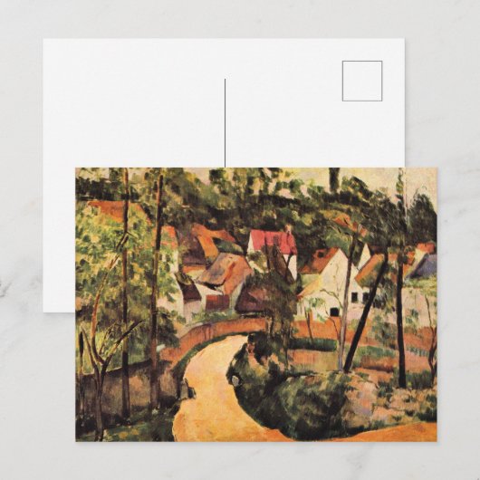 Cezanne - A Draai aan de weg Briefkaart (Voorkant / Achterkant)