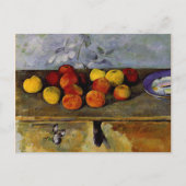 Cezanne - Appelen en koekjes Briefkaart (Voorkant)