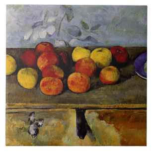 Cezanne - Appelen en koekjes Tegeltje