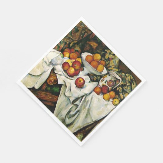 Cezanne - Appelen en Sinaasappels Servet (Hoek)