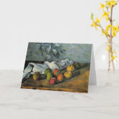 Cezanne - Appels en een servet Kaart (Gele Bloem)
