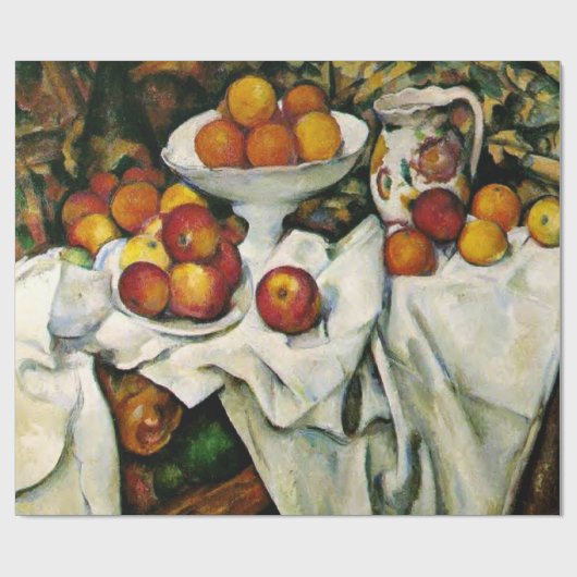 Cezanne - Appels en Sinaasappels Cadeaupapier (Vlak)