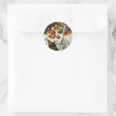 Cezanne - Appels en Sinaasappels Ronde Sticker (Tas)