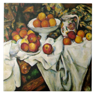 Cezanne - Appels en Sinaasappels Tegeltje