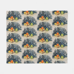Cezanne Appels en Stof Vintage Stilleven Kunst Fleece Deken