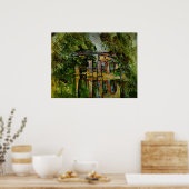 Cezanne - Aquaduct en Lock, Poster (Keuken)