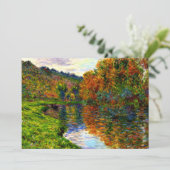 Cezanne - Arm of the Jeufosse, herfst, Kaart (Staand voorkant)